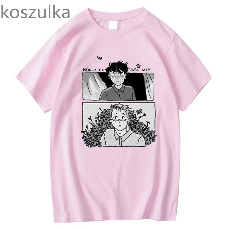 2022 Anime Heartstopper T Shirt Unisex 100% Pure Cotton Japanese Anime Manga Tshirt Harajuku  y2k aesthetic harajuku Clothes