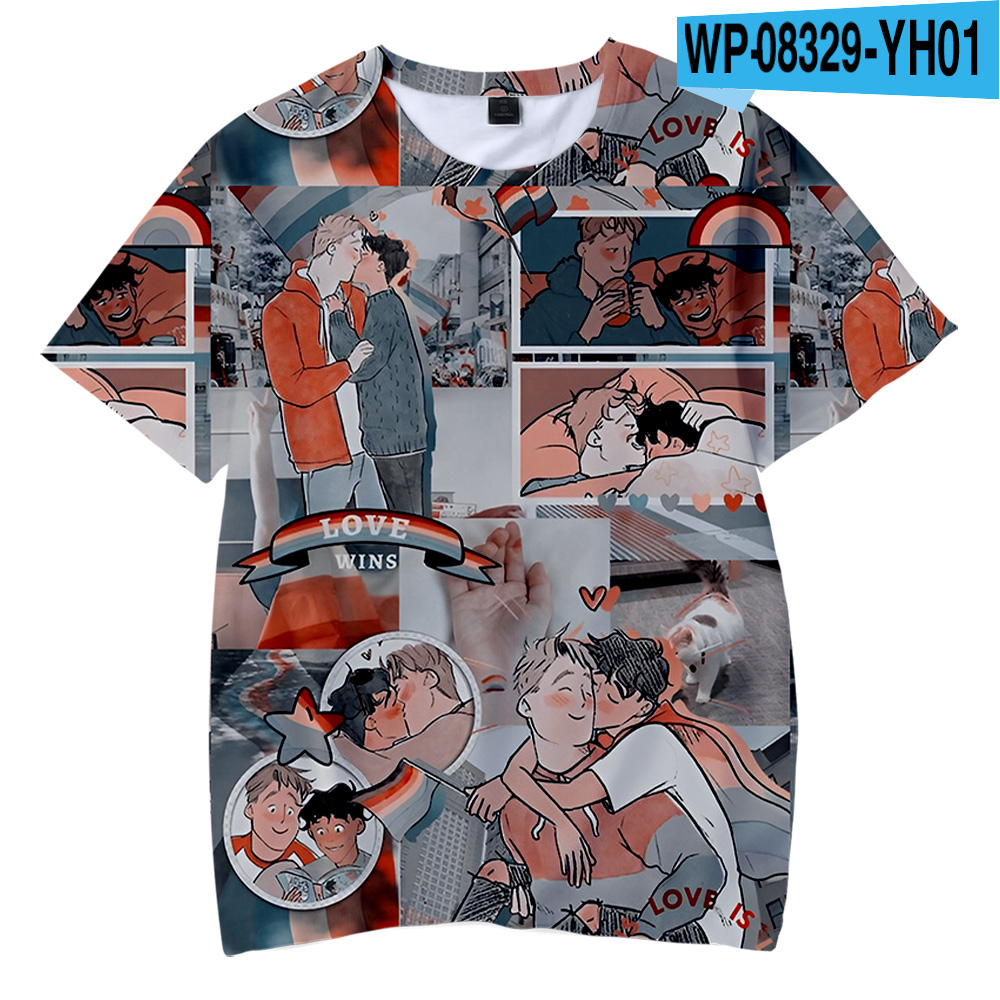 2022 Heartstopper 3D Printed Children T shirts Fashion Summer Short Sleeve Tshirt Hot Sale Kids Casual Streetwear Clothes Kawaii