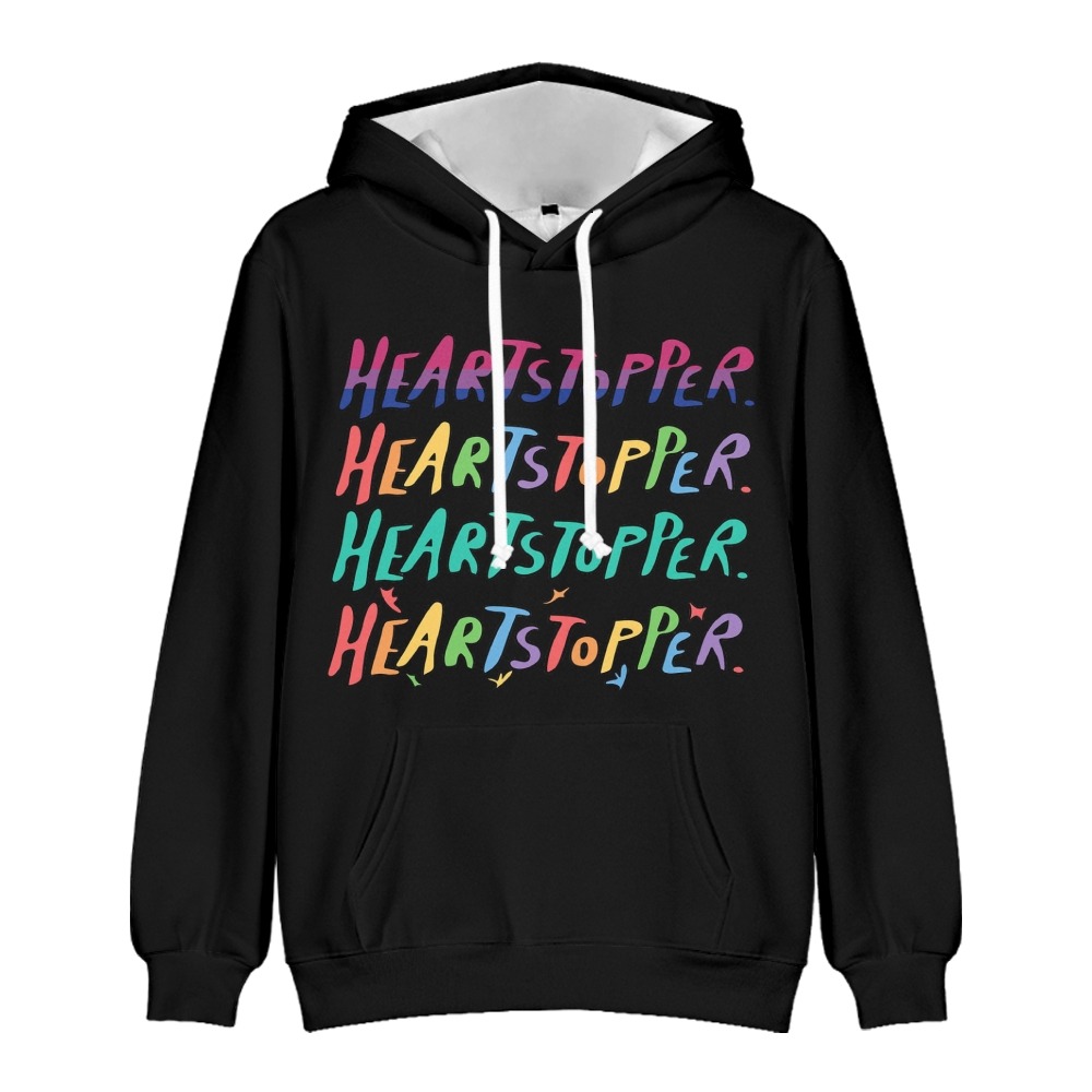 2022 Heartstopper Hoodie Casual Trucksuit Fashion Pullover TV Show Hoodies Harajuku Sweatshirts Letter Printed Clothes New