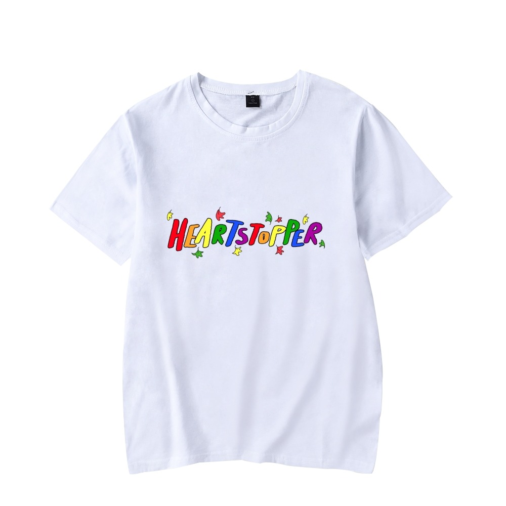 2022 Heartstopper Rainbow Tshirt Crewneck Short Sleeve Women Men T shirt 2022 Casual Style Summer T shirt Unisex Couple Clothes