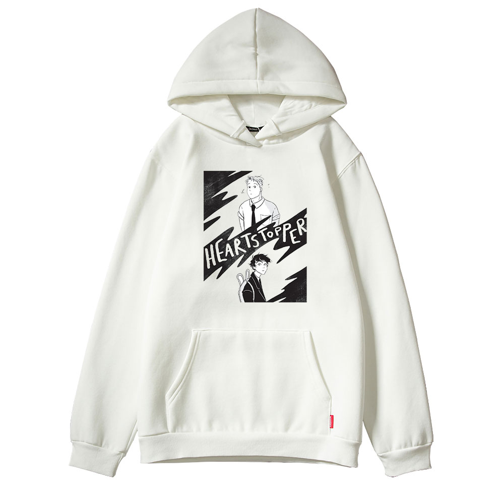 2022 New Heartstopper Graphic Hoodie Nick And Charlie TV Series Fans Clothes Casual Cartoon Manga Pullover Harajuku Streetwear