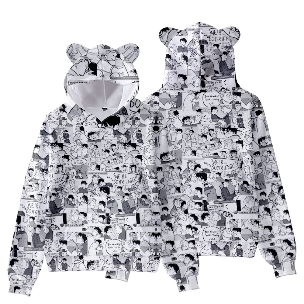 3D Heartstopper Hoodies Sweatshirt uk bl tv Cat Ear Streetwear Sexy Women 2022 New Fashion Pullover clothes