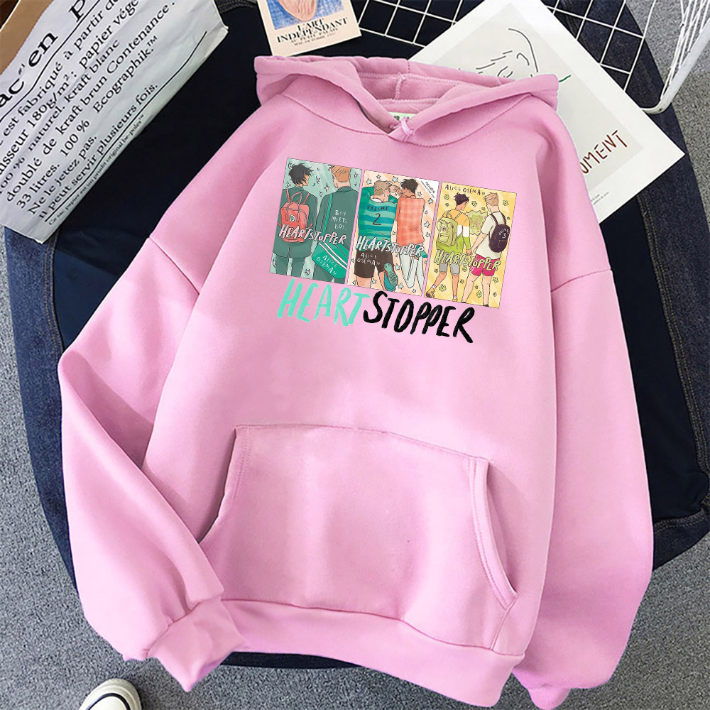 Aesthetic Heartstopper Graphic Hoodies LGBT Pride 2022 LGBTQ+ Drama TV Series Classic Sweatshirts Anime Clothes Gift For Fans