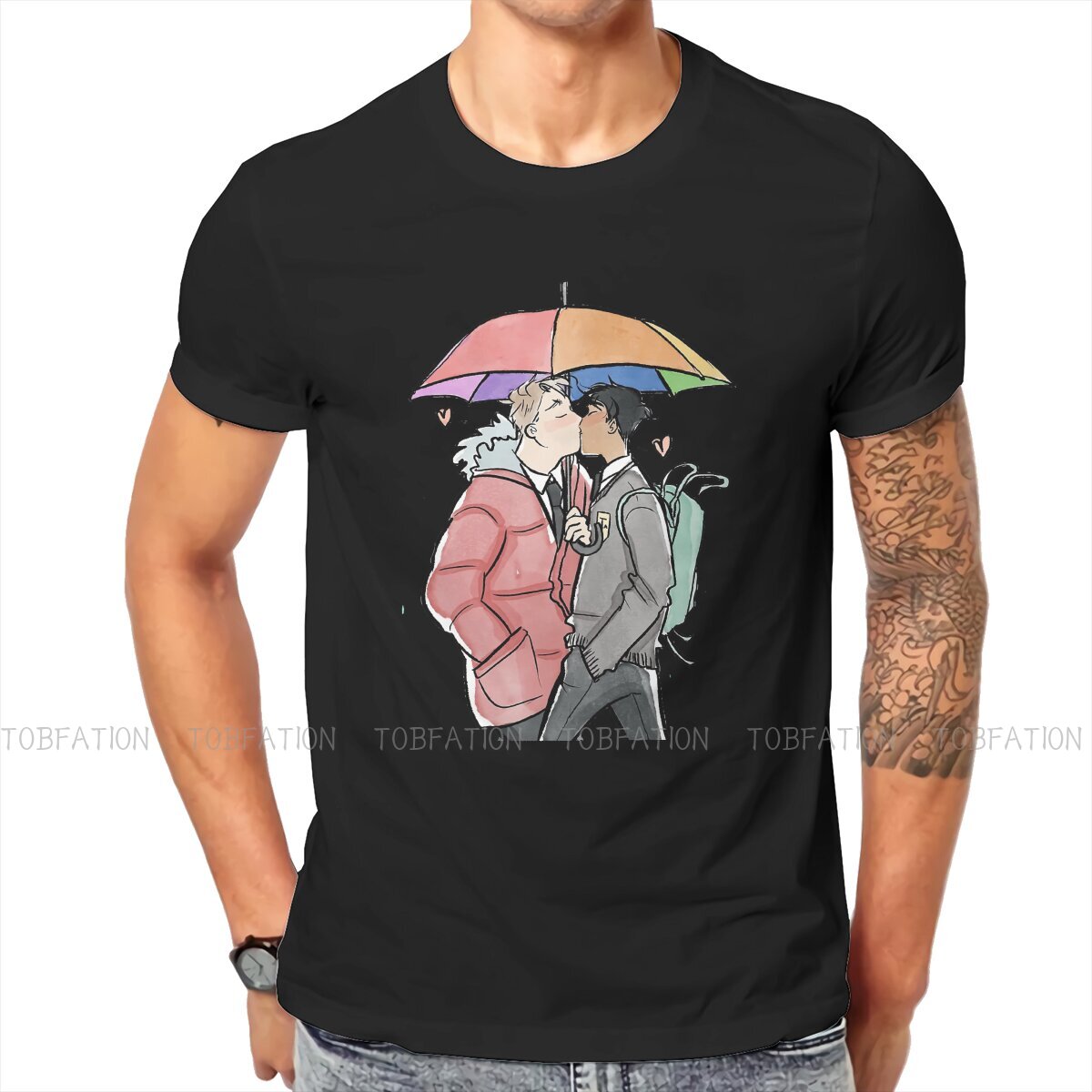 Alice Oseman Heartstopper Comic TShirt for Men Sweet Soft Summer Tee T Shirt High Quality New Design Loose