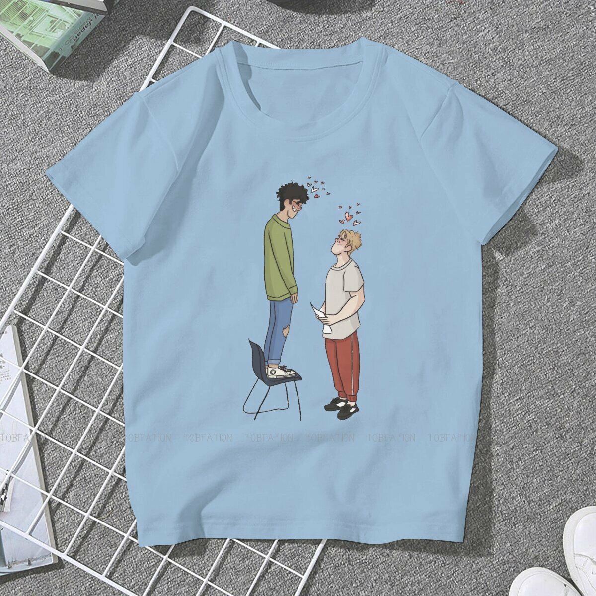 Alice Osman1 Women Tshirts Heartstopper Sweet TV Series Grunge Vintage Female Clothing Oversized Cotton Graphic Streetwear