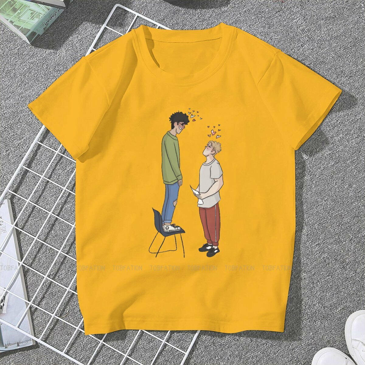 Alice Osman1 Women Tshirts Heartstopper Sweet TV Series Grunge Vintage Female Clothing Oversized Cotton Graphic Streetwear