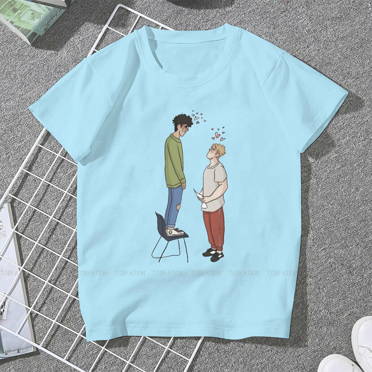 Alice Osman1 Women Tshirts Heartstopper Sweet TV Series Grunge Vintage Female Clothing Oversized Cotton Graphic Streetwear