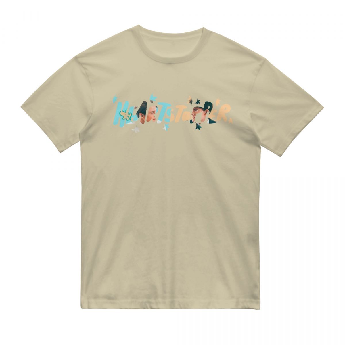 Anime Heartstopper Logo T Shirt O neck Cotton Short Sleeve Men T Shirt