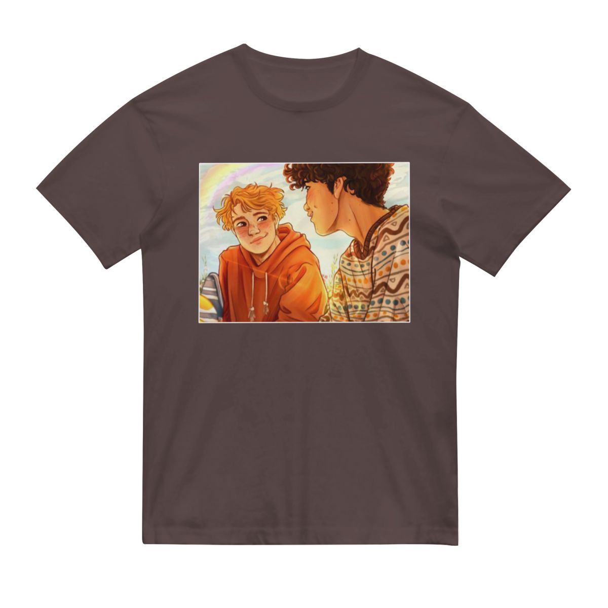 Anime Heartstopper Poster T Shirt Cotton Crewneck Short Sleeve Custom T shirt