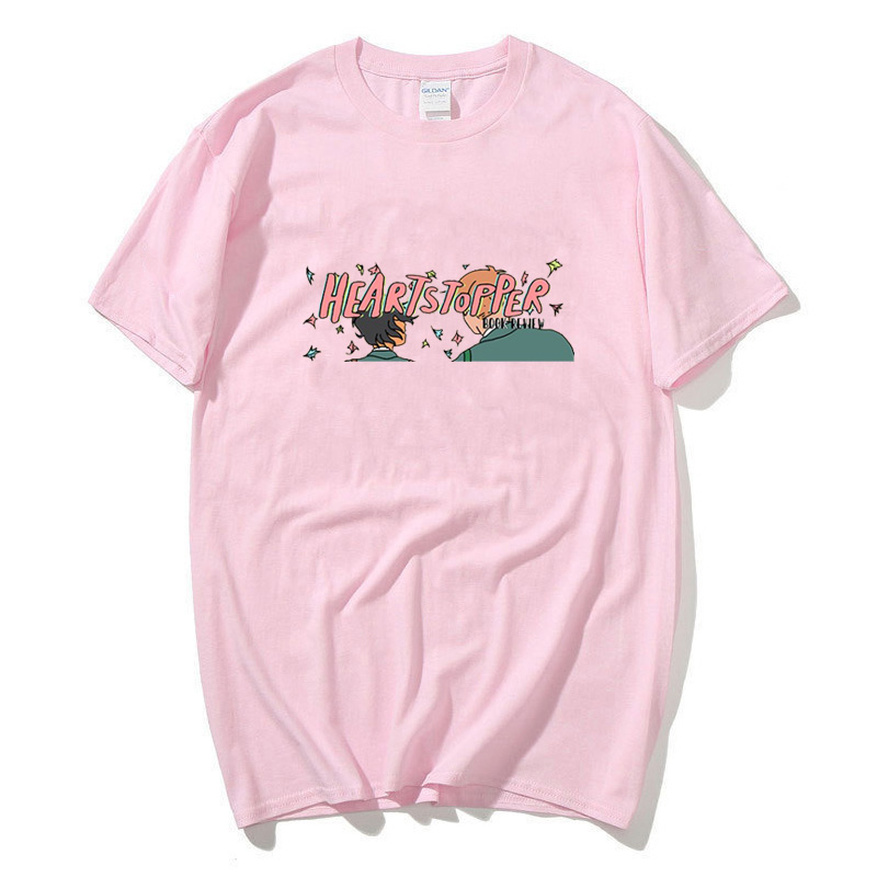 Anime Heartstopper Rainbow T Shirt For Men Summer TV Series Fans   Short Sleeve Hip Hop T Shirts Streetwear Harajuku Tops Unisex