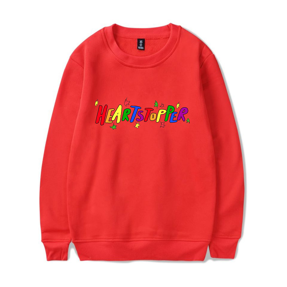 Anime Heartstopper Sweatshirt Streetwear O neck Harajuku LGBT Round Collar Pullovers Tracksuit for Men And Women