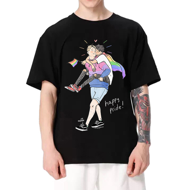 Anime Heartstopper T Shirt 2022 New Japanese Anime Manga Unisex Tshirt Kawaii 100% Cotton Tees Top Clothing Fashion streetwear