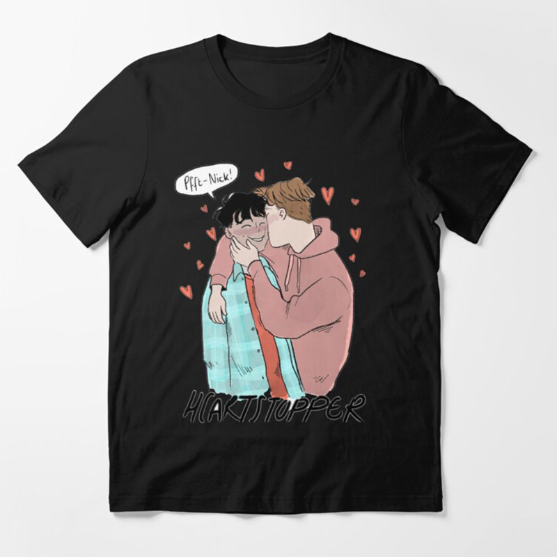 Anime Shirt Nick and Charlie Heartstopper T Shirt Gay and Lesbian Fans Tops Unisex T Shirt Harajuku Aesthetic Tee Ropa Hombre
