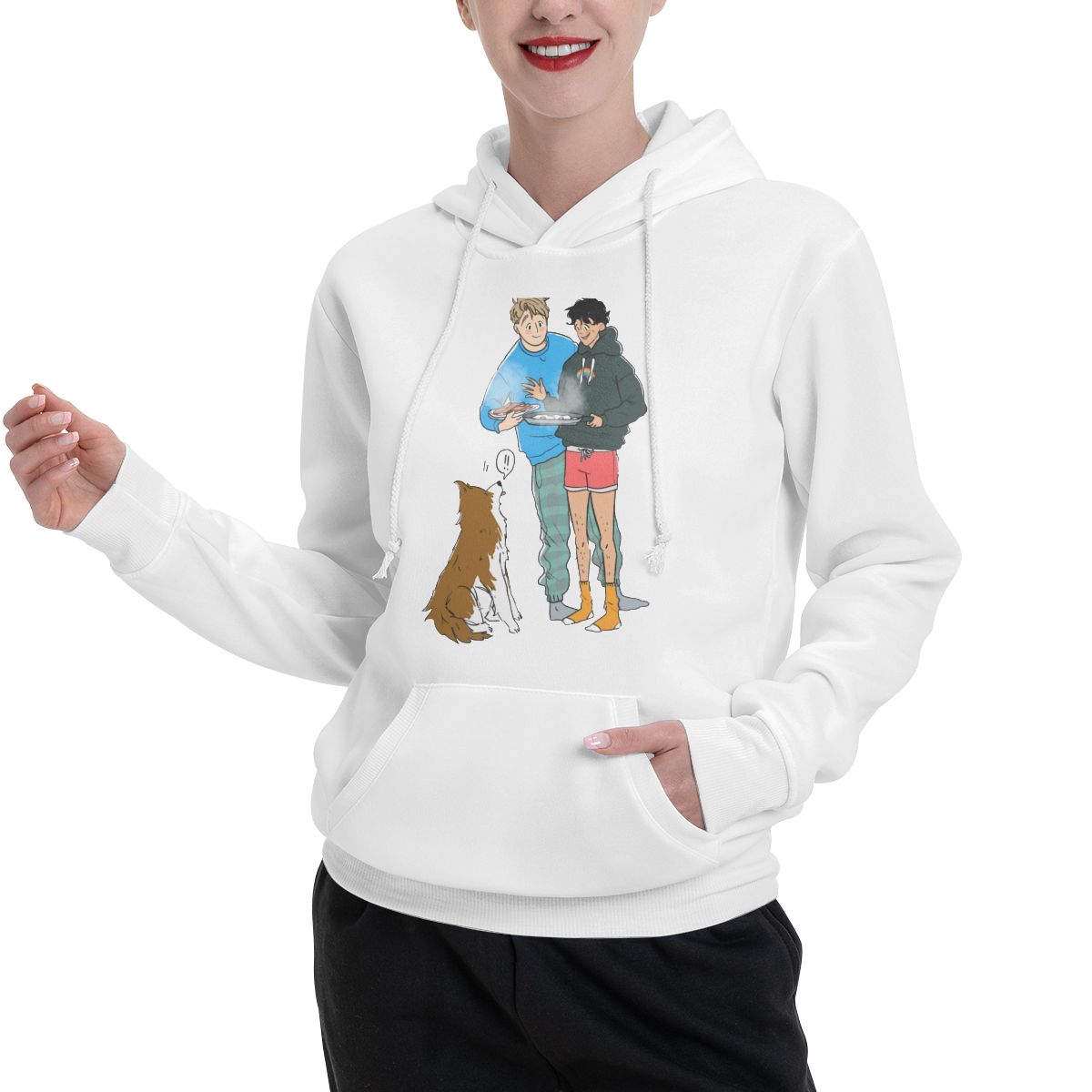 Breakfast Heartstopper Hoodies Men's Vintage Couple Sweatshirt Hooded Tops 100% Cotton Design Sweatshirt