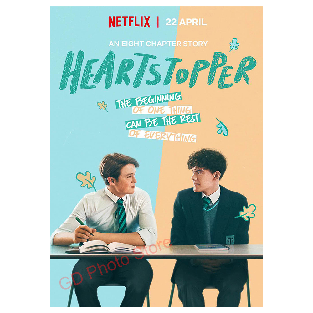 custom heartstopper poster lgbt tv show print posters photo paper diy hd home room bar cafe decor aesthetic art wall painting 1671