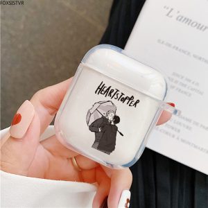 cute heartstopper gay anime earphone case for airpods pro 1 2 transparent protective cover for airpods 3 gen charging box fundas 5724