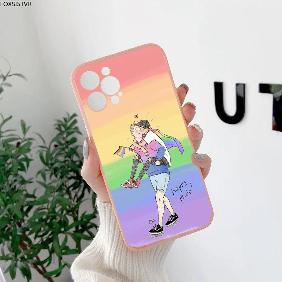 Cute Heartstopper Phone Case for IPhone 12 11 13 Pro MAX XR XS 7 X SE20 8 6 Plus TV Movie Anime Matte Clear Hard Cover Fundas