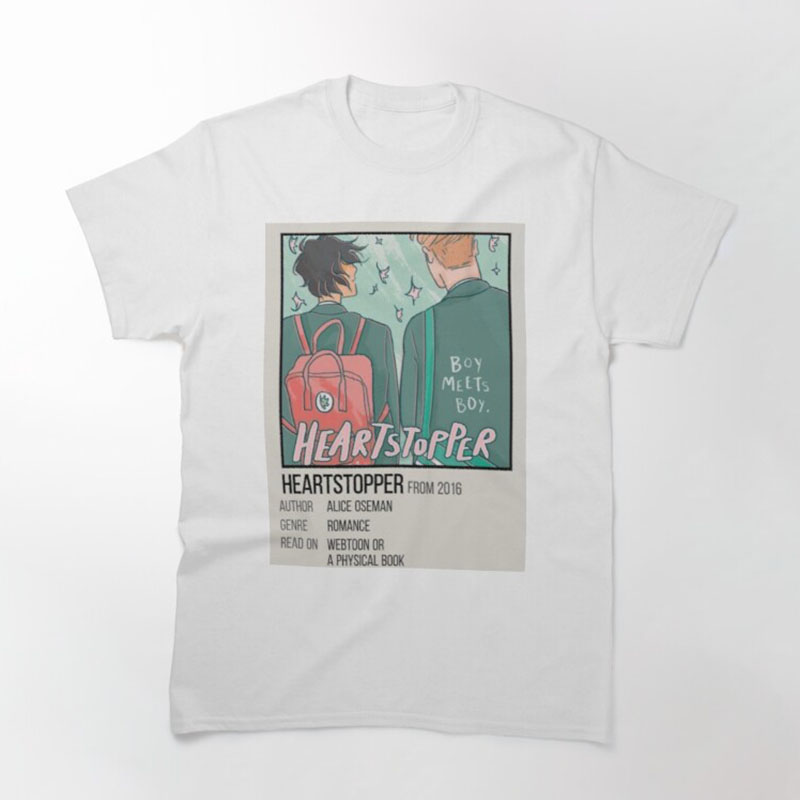 Gay and Lesbian Fans Anime Shirt Nick and Charlie Heartstopper T Shirt Men Clothing Harajuku Fashion Tee Ropa Hombre Camisetas