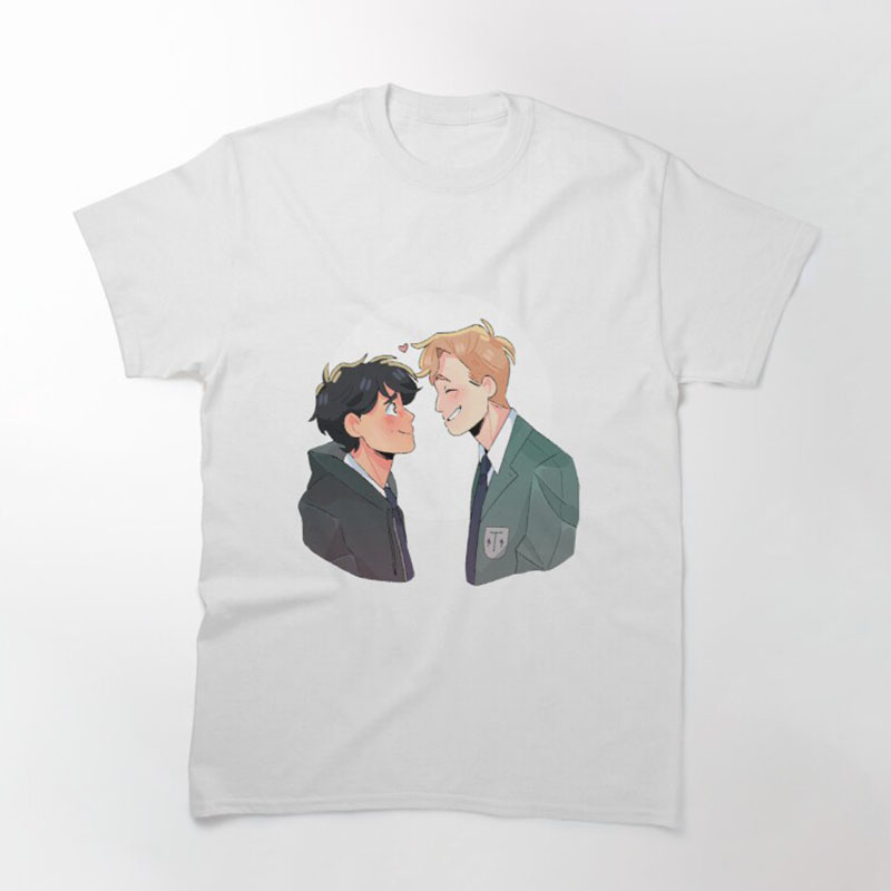 Gay and Lesbian Fans T Shirt Nick and Charlie Heartstopper T Shirt Men Clothing Harajuku Aesthetic Tee Ropa Hombre Camisetas