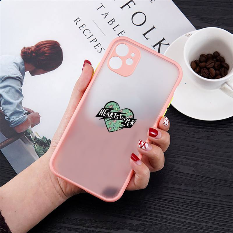 Gay Cartoon Heartstopper Phone Case For iPhone13 12 Mini 11 Pro XS Max X XR 7 8 Plus Translucent Matte Cover
