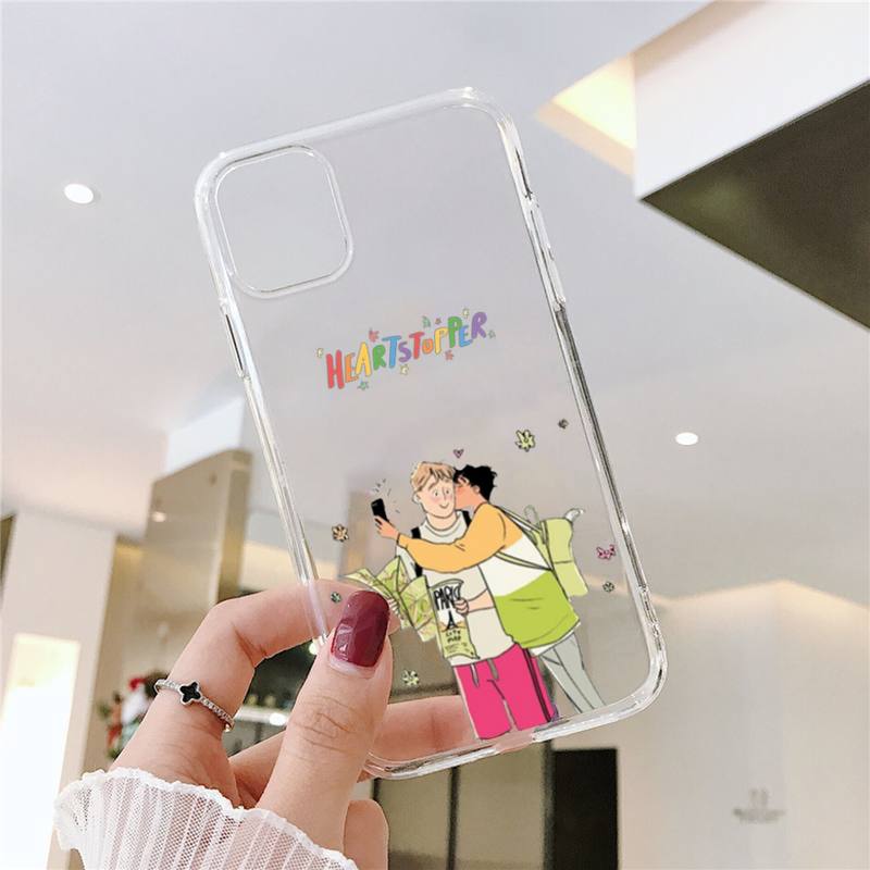 Gay Cartoon Heartstopper Phone Case For Samsung GalaxyS20 S21 S30 FE Lite Plus A21 A51S Note20 Transparent Shell