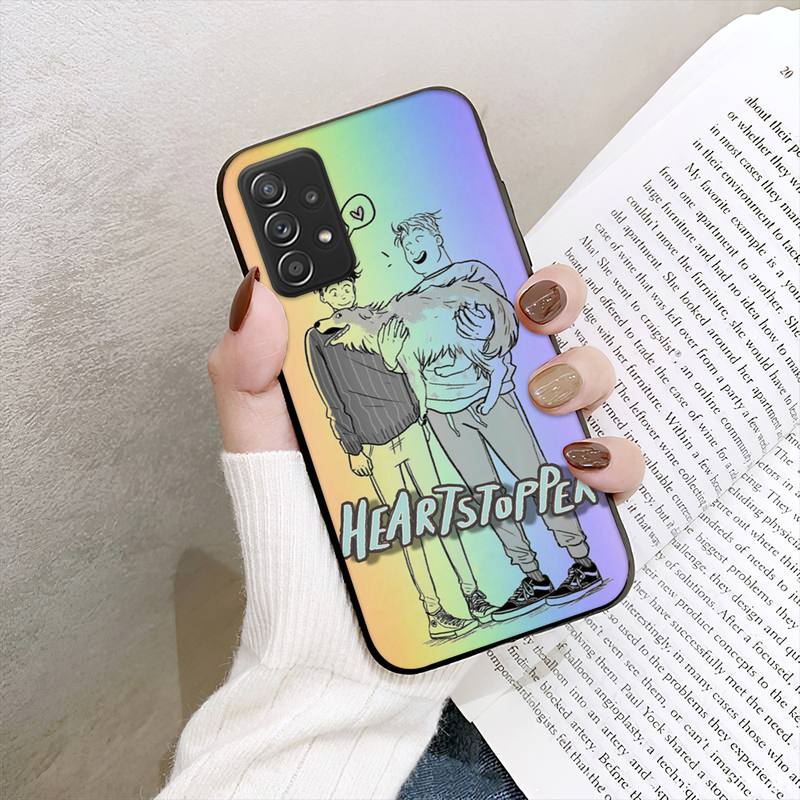 Gay LGBT Cartoon Heartstopper Phone Case For Samsung Galaxy S10 S20 S21 Note10 20Plus Ultra Shell