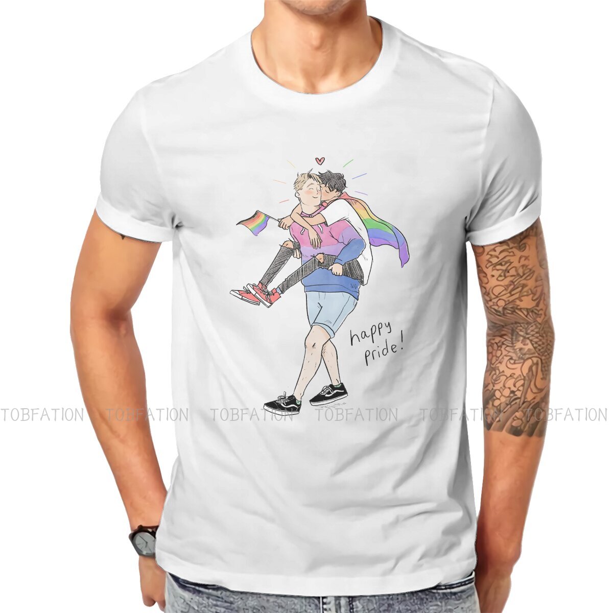 gay pride graphic tshirt alice oseman heartstopper comic creative tops comfortable t shirt men tee unique gift idea 4273