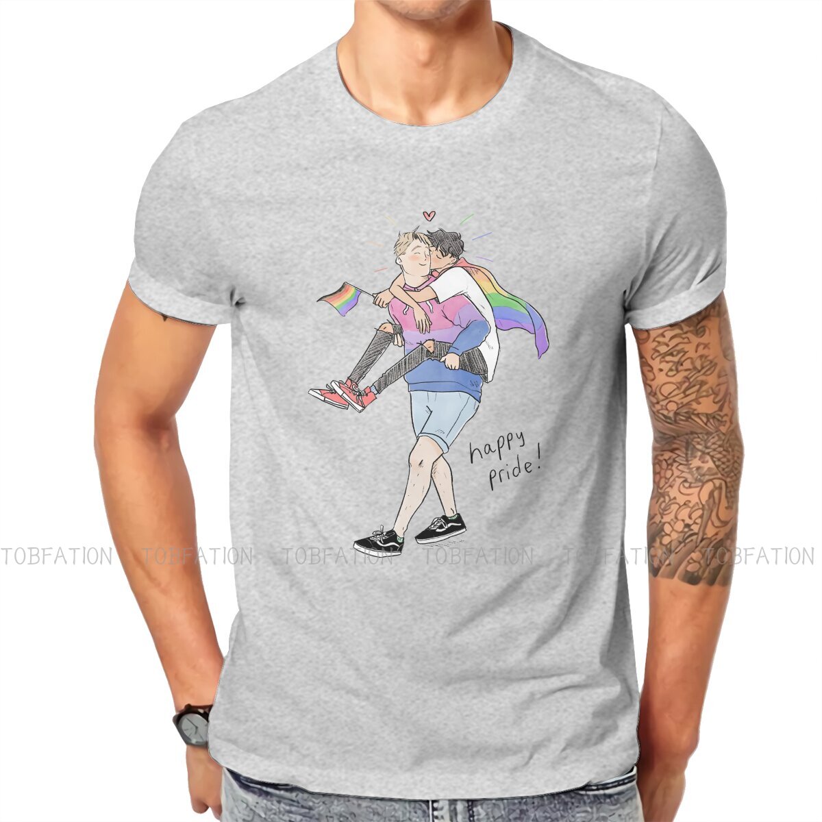 gay pride graphic tshirt alice oseman heartstopper comic creative tops comfortable t shirt men tee unique gift idea 5080