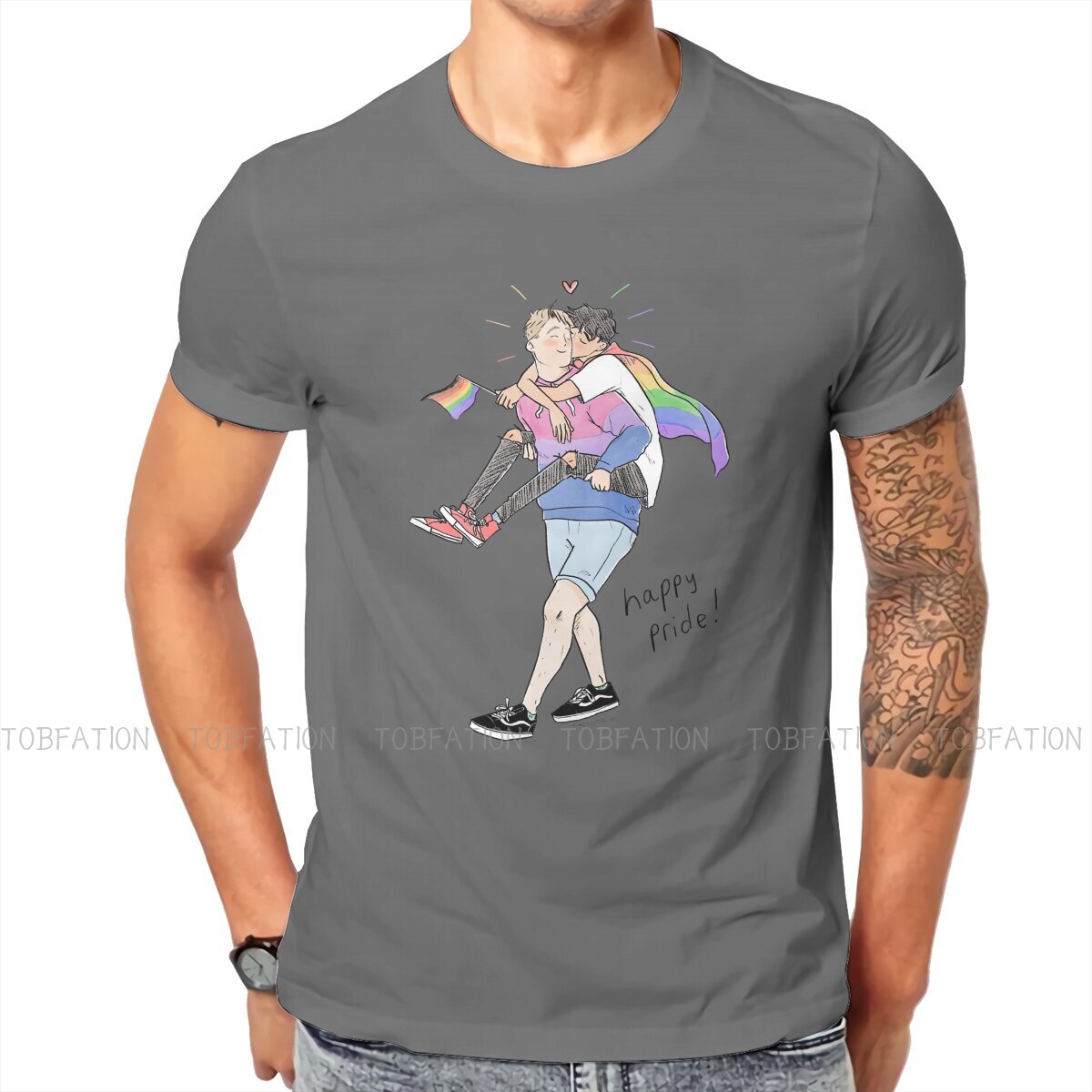 gay pride graphic tshirt alice oseman heartstopper comic creative tops comfortable t shirt men tee unique gift idea 5754