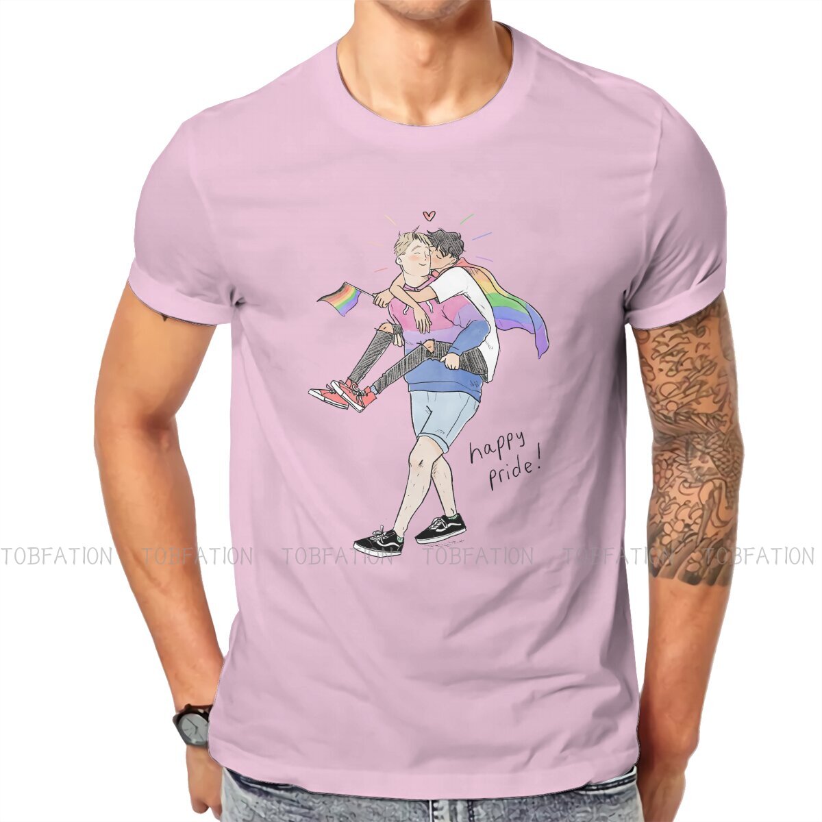 gay pride graphic tshirt alice oseman heartstopper comic creative tops comfortable t shirt men tee unique gift idea 8270