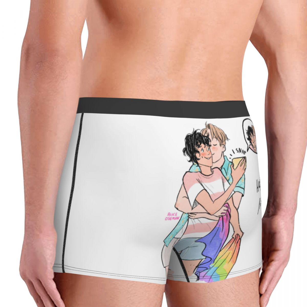 Happy Pride Man Underwear Heartstopper Kit Connor Oseman Charlie Nick Boys Love Boxer Shorts Panties Underpants for Male