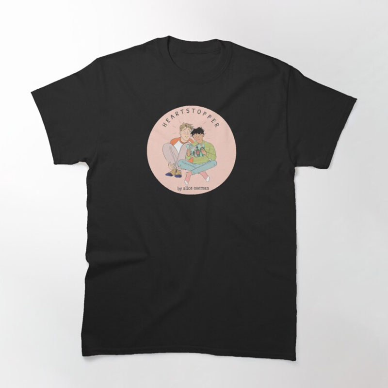 Harajuku Aesthetic Tee Ropa Hombre Anime Shirt Nick and Charlie Heartstopper T Shirt Gay and Lesbian Fans Tops Unisex T Shirt