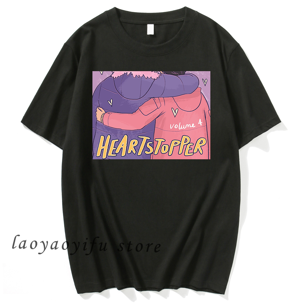 harajuku anime shirt nick and charlie heartstopper graphic tshirts gay and lesbian fans top unisex tee camisetas de mujer 4610