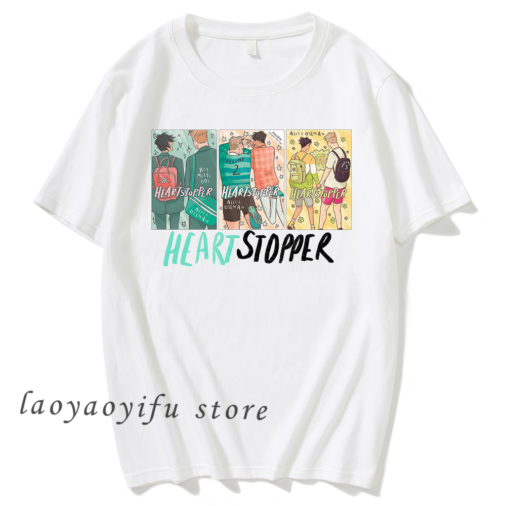 harajuku anime shirt nick and charlie heartstopper graphic tshirts gay and lesbian fans top unisex tee camisetas de mujer 5018