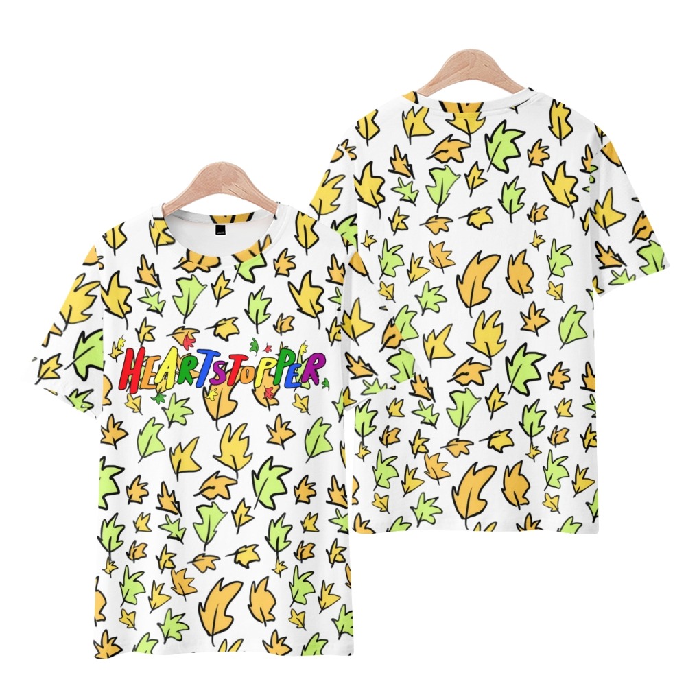 Heartstopper 2022 Tshirt Crewneck Short Sleeve Women Men T shirt Harajuku Streetwear Casual Style Japan Anime Clothes