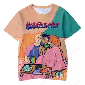heartstopper 3d print t shirt men fashion t shirts kids hip hop tops tees anime heartstopper tshirt women boys girls top kawaii 8262