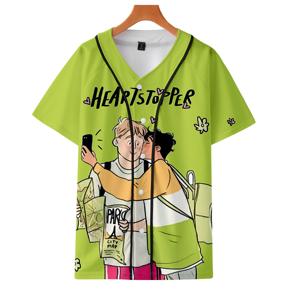 Heartstopper 3D Printed Baseball T shirt Women/Men Fashion Summer Short Sleeve Tshirt Hot Sale Streetwear Clothes