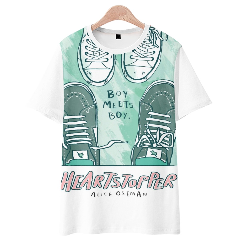 Heartstopper 3d T shirt short sleeved Television series Women men anime 2022 New Summer Fashion Tee