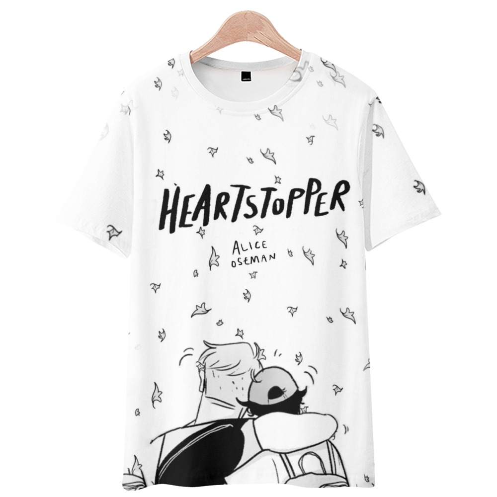 Heartstopper 3d T shirt Short sleeved Television Series Women Men Anime New Summer Fashion Tee