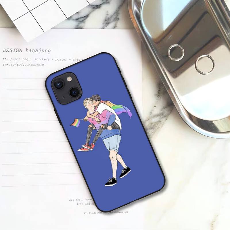 Heartstopper  Phone Case For iPhone 11 12 Mini 13 Pro XS Max X 8 7 6s Plus 5 SE XR Shell