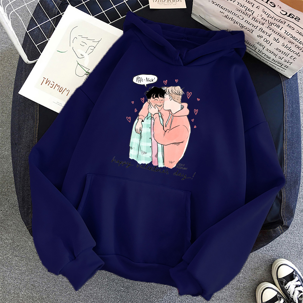 Heartstopper Animation Clothes Gay And Lesbian Novelty Hoodie Romance TV Series Nick And Charlie Fans Sweatshirt Unisex Pullover