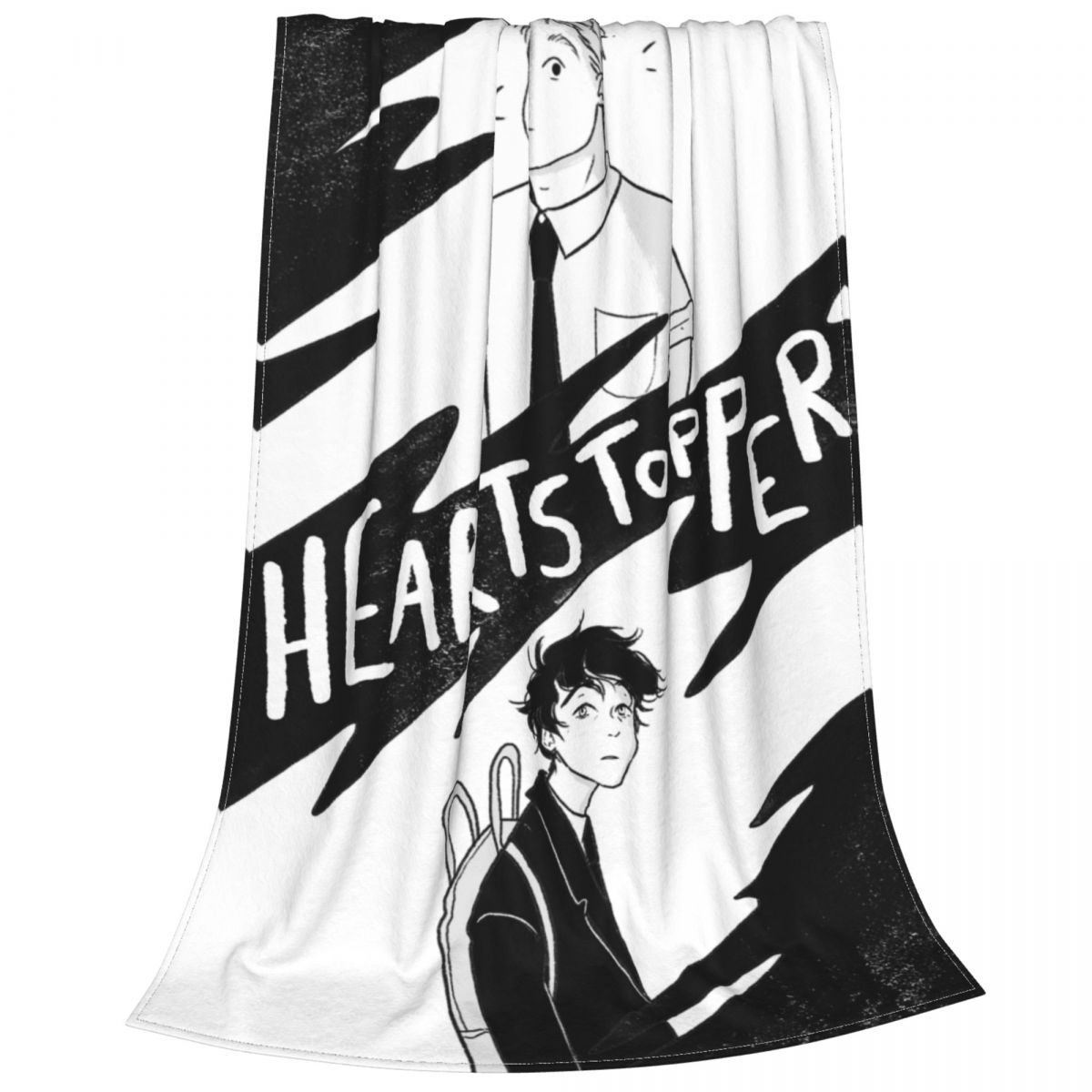 Heartstopper Anime Blankets Lgbt Yaoi Boy Love Plush Vintage Warm Throw Blanket for Bedspread All Season