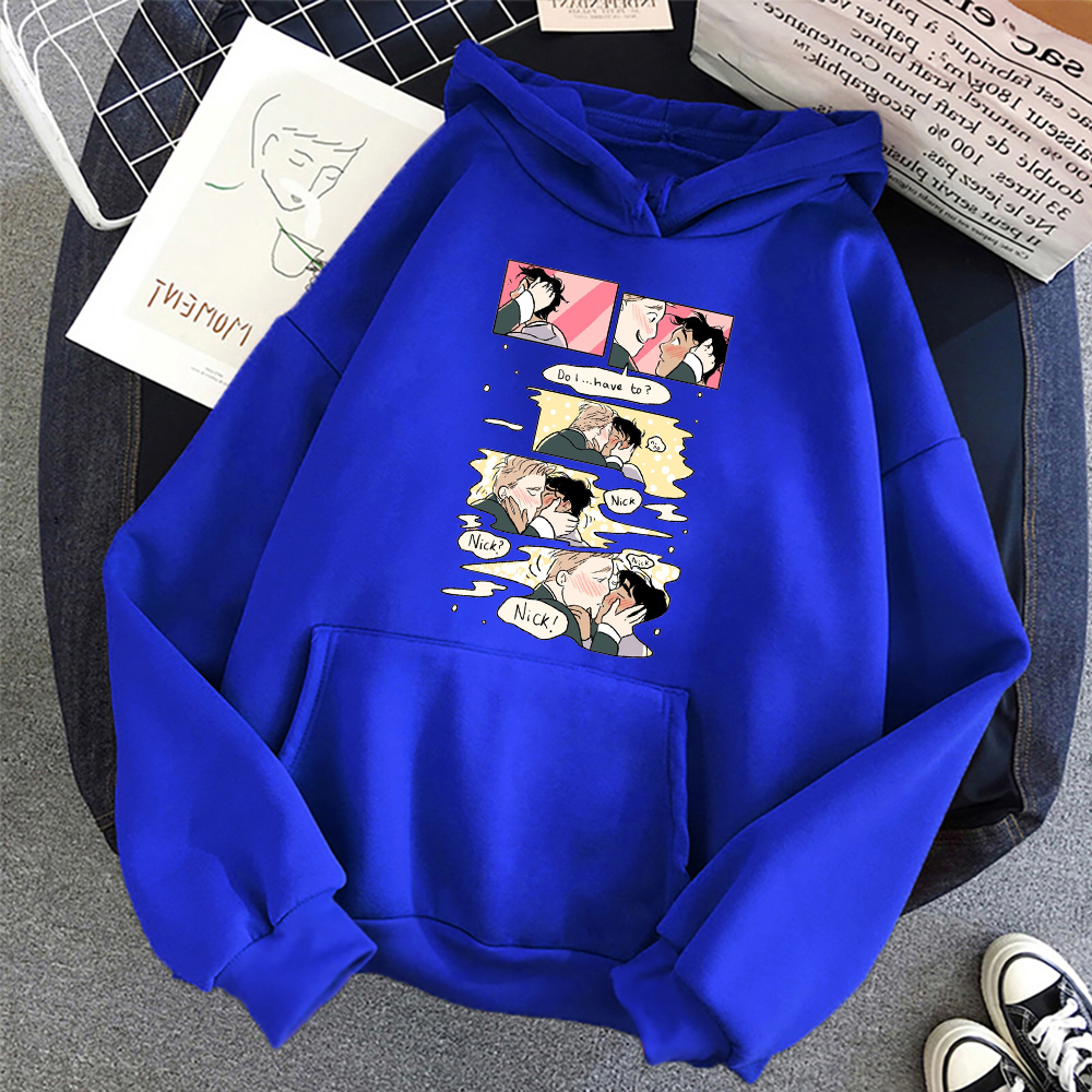 Heartstopper Anime Hoodies LGBTQ+ Drama TV Series Classic Clothes Anime Manga Comic Fans Unisex Hooded Sweatshirt Streetwear