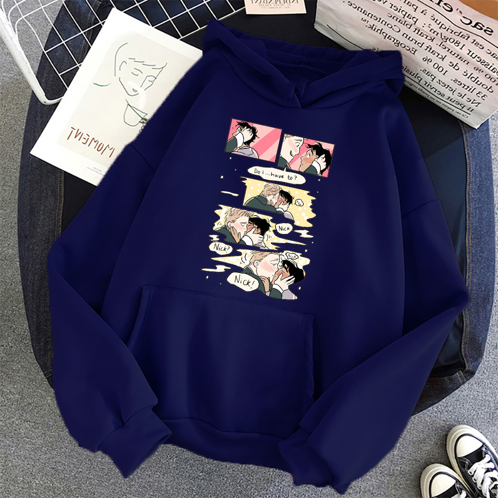 Heartstopper Anime Hoodies LGBTQ+ Drama TV Series Classic Clothes Anime Manga Comic Fans Unisex Hooded Sweatshirt Streetwear