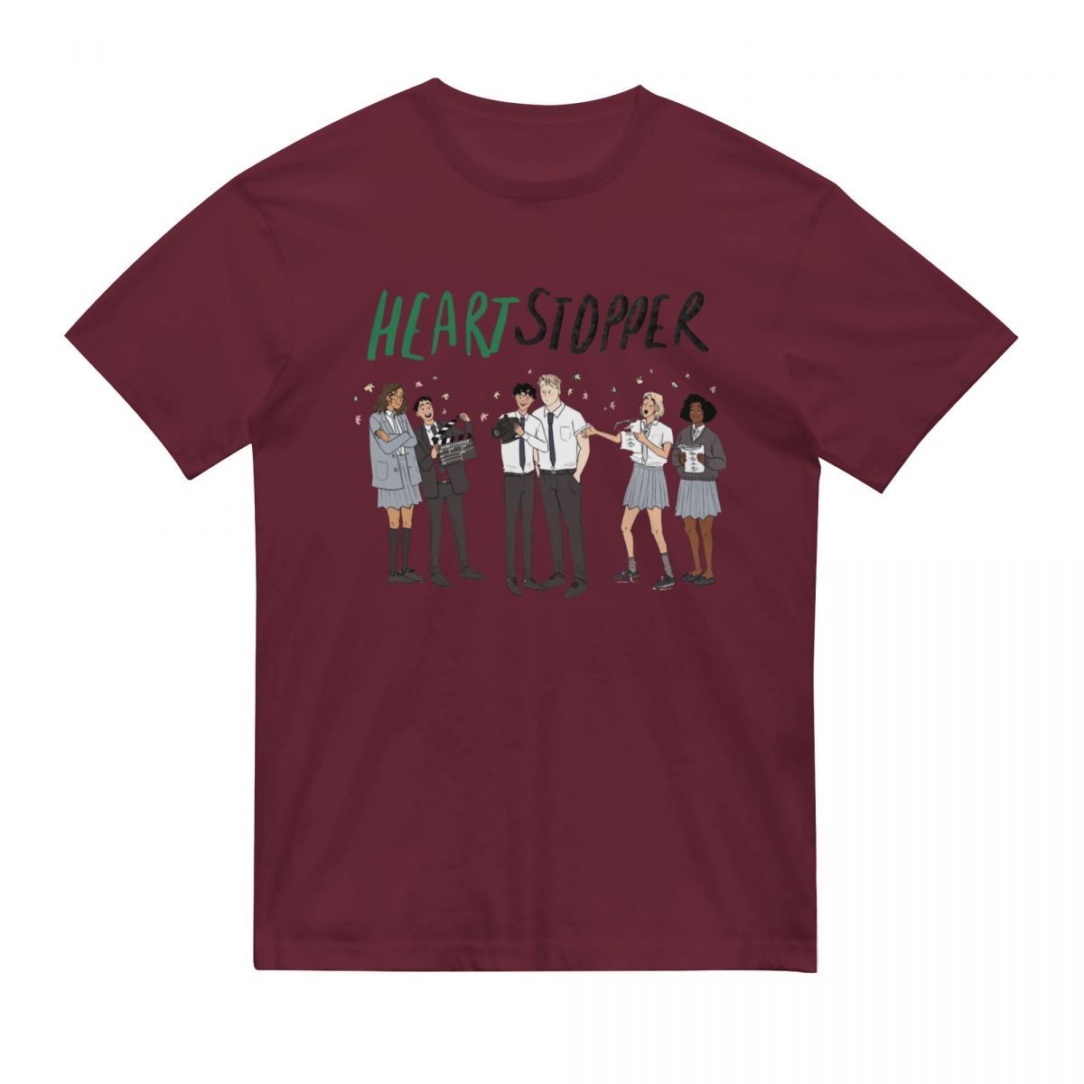 heartstopper anime new t shirt camisetas cotton crewneck short sleeve tshirts 5861
