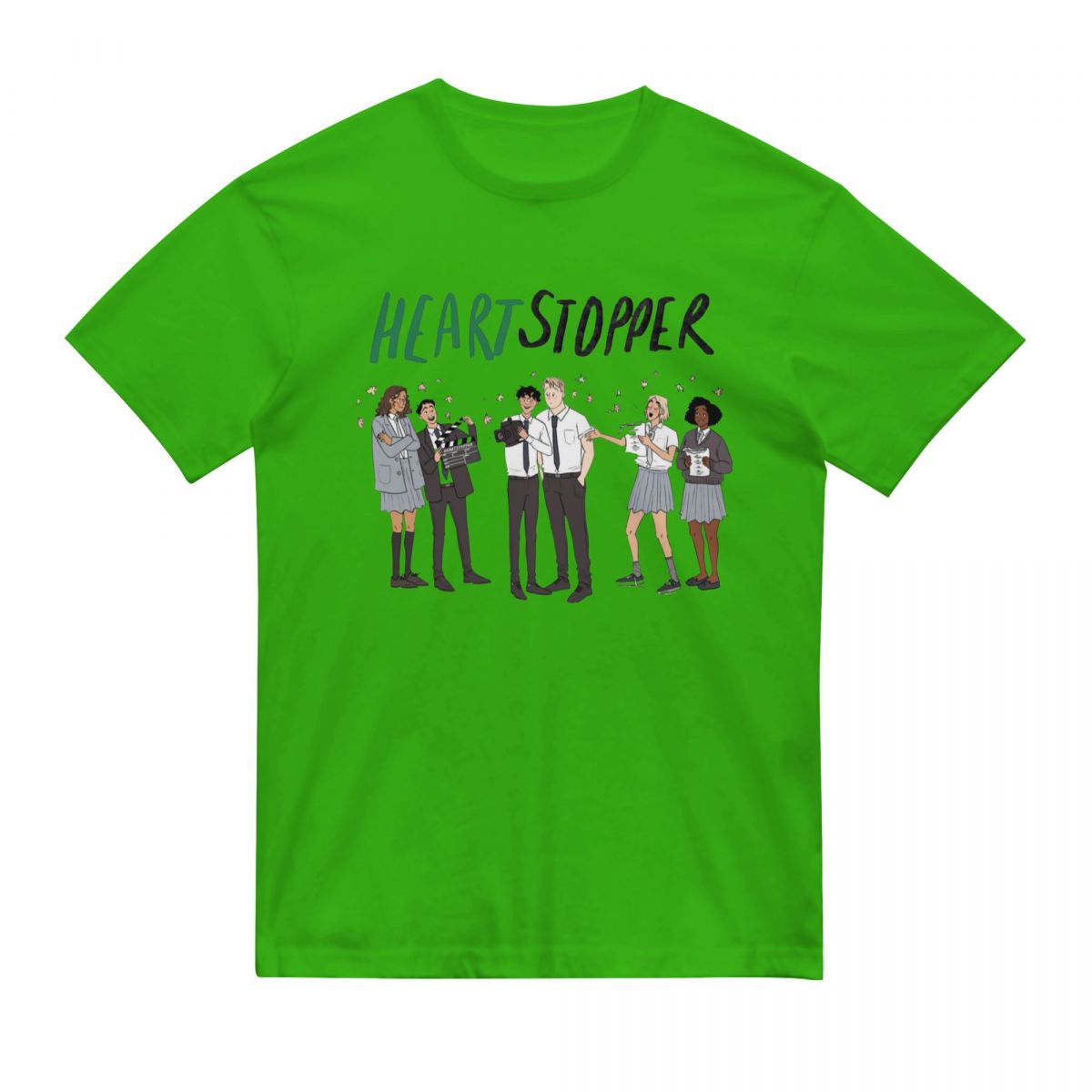 heartstopper anime new t shirt camisetas cotton crewneck short sleeve tshirts 8437