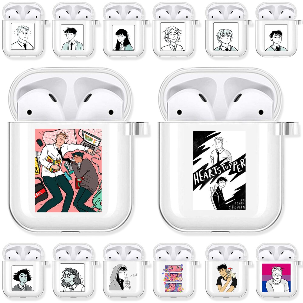 heartstopper charlie nick soft transparent tpu case for apple airpods pro 3 2 1 cover wireless bluetooth earphone airpod cases 1499