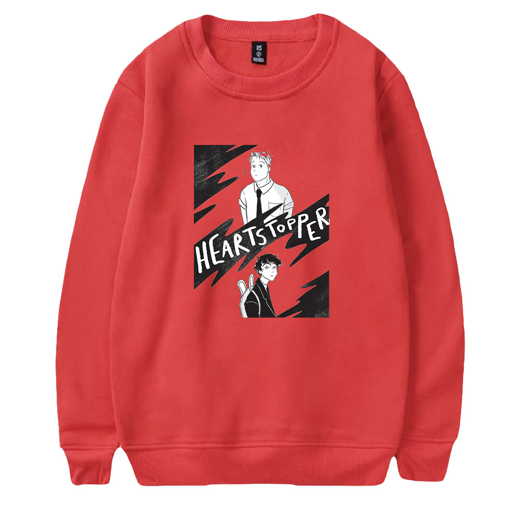 Heartstopper Crew Neck Sweatshirt Women Men Sweatshirt Comic Graphic Hoodie Unisex 2022 Fall Clothes Long Sleeve Casual Top
