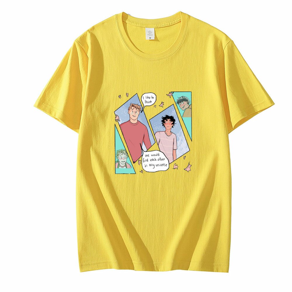 heartstopper gay anime tshirt men o neck short sleeve women tshirt harajuku oversized streetwear fashion summer clothes 1012
