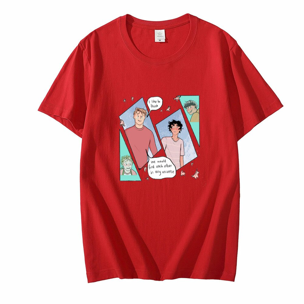 heartstopper gay anime tshirt men o neck short sleeve women tshirt harajuku oversized streetwear fashion summer clothes 1382